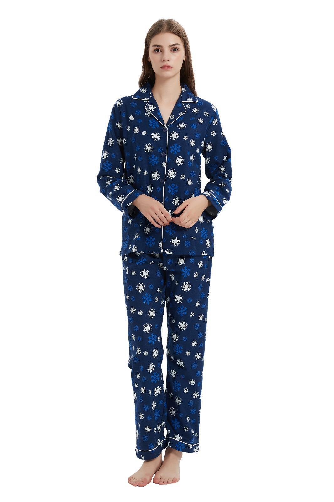 Series/6bucati, Pijama Dama GLOBAL, Finet gros, Bumbac, Stela