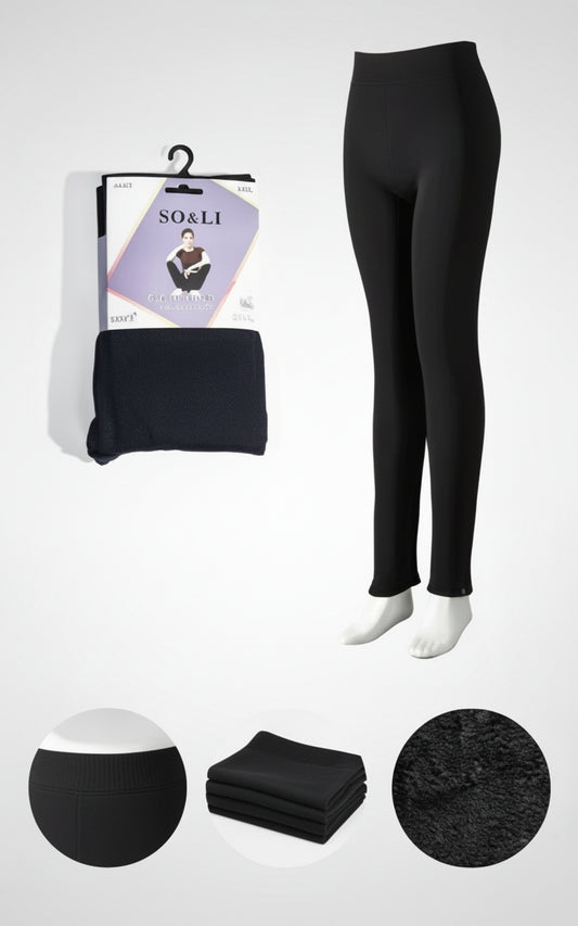 Set/6bucati, Colanti Dama, Blana interior, AS002, Negru