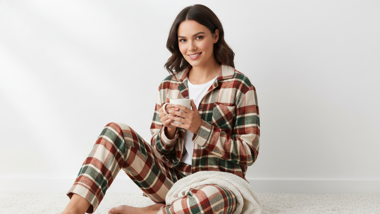 GLOBAL Comfy Pajamas for Women, Warm, Cozy, Flannel